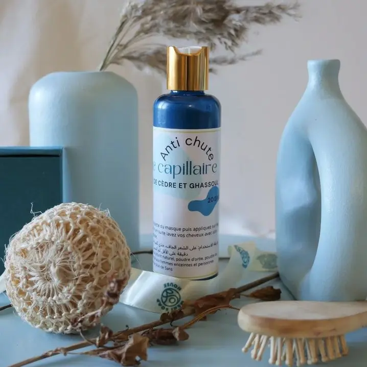 Masque capillaire ortie/ghassoul/poudre cèdre