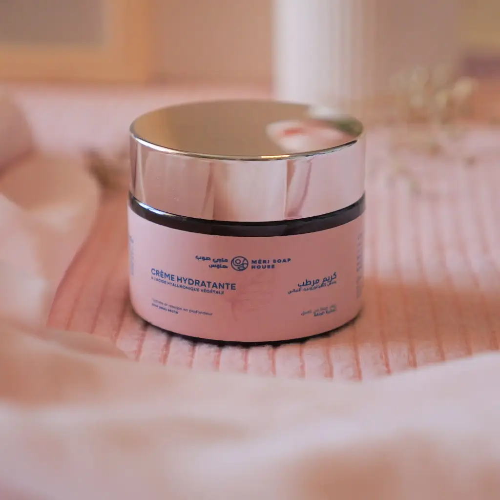 Crème hydratante à l'acide hyaluronique végétale  Méri soap house