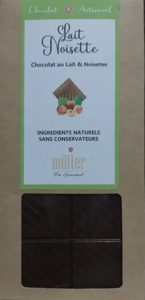 Chocolat lait noisettes