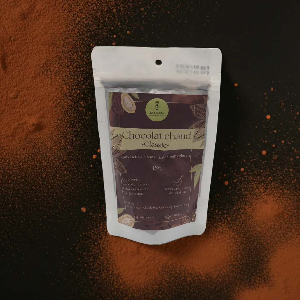 Eat Clean Préparation pour chocolat chaud - Chocolat noir classique 120g
