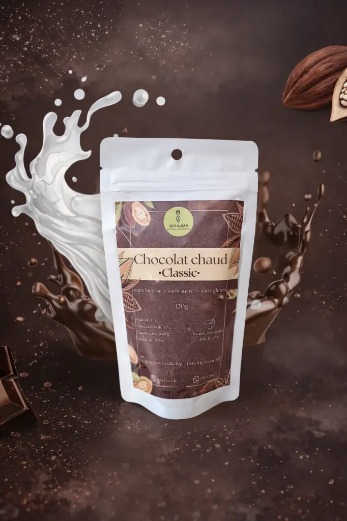 Eat Clean Préparation pour chocolat chaud - Chocolat noir classique 120g