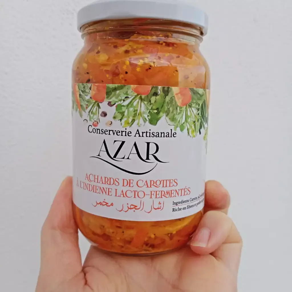 Achards de carottes à l'indienne fermenté