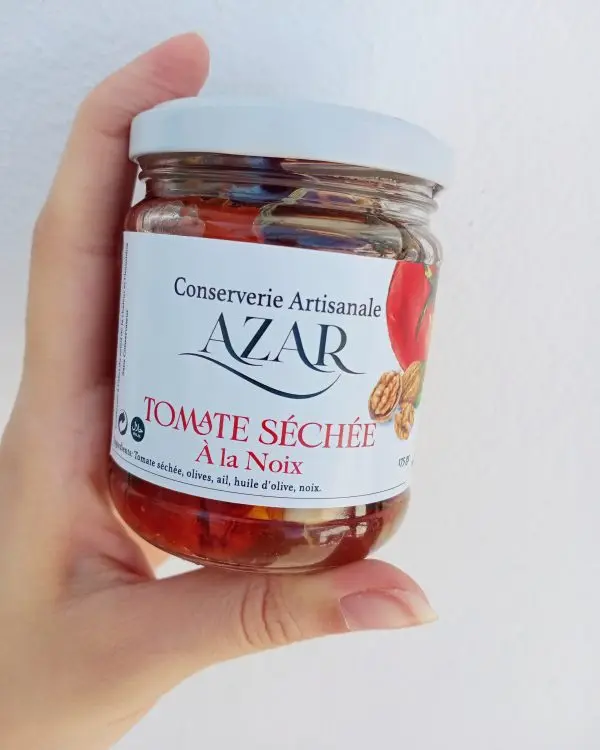 Tomate séchée noix et huile d'olive