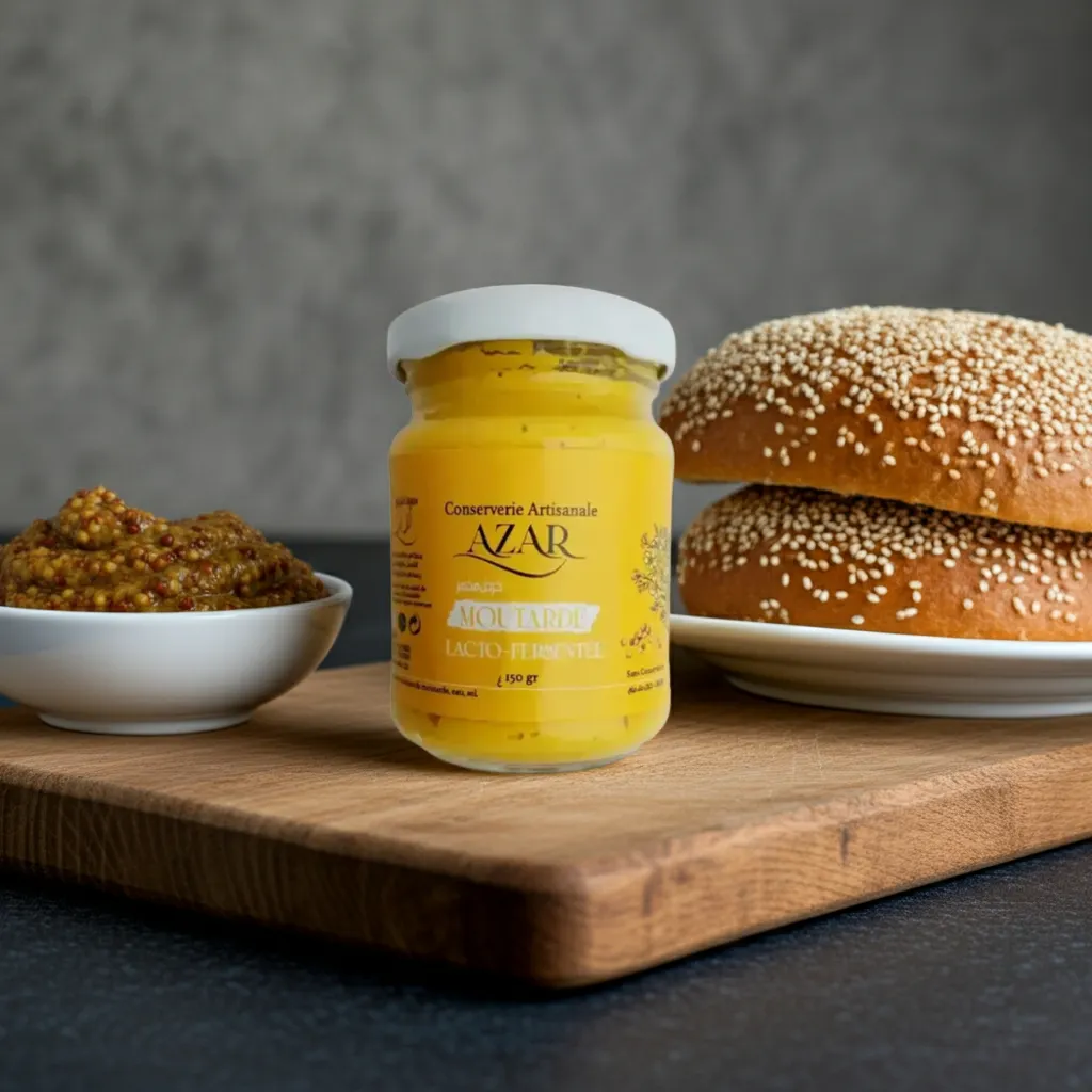 Moutarde nature fermentée AZAR 150g