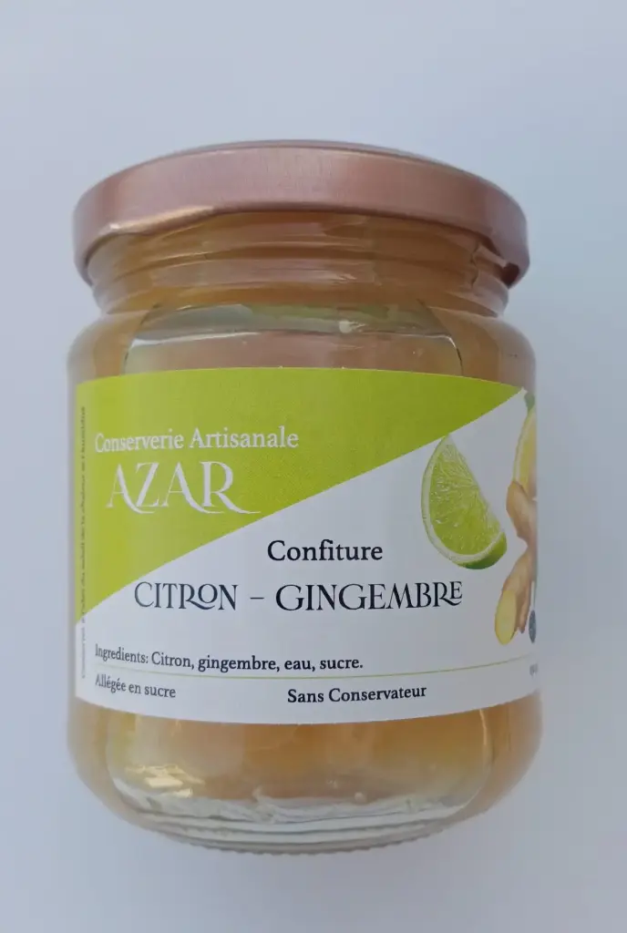 Confiture citron gingembre