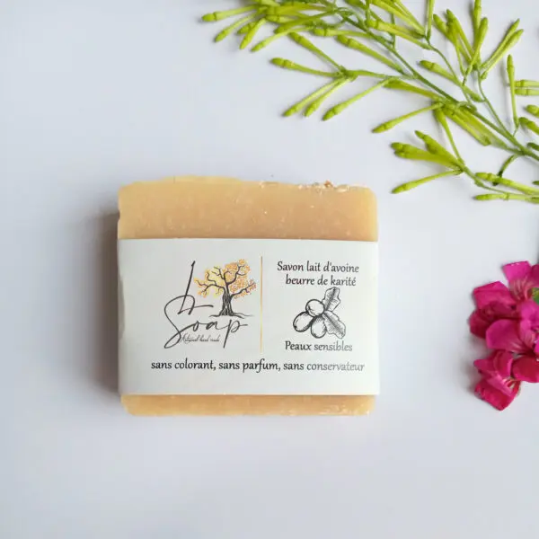 Savon L.soap lait d’avoine et beurre de karité 130g