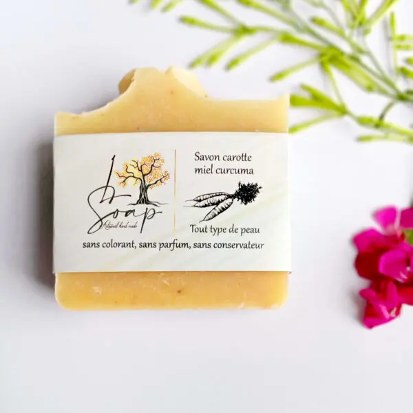 Savon L.soap carotte miel et curcuma 130g  