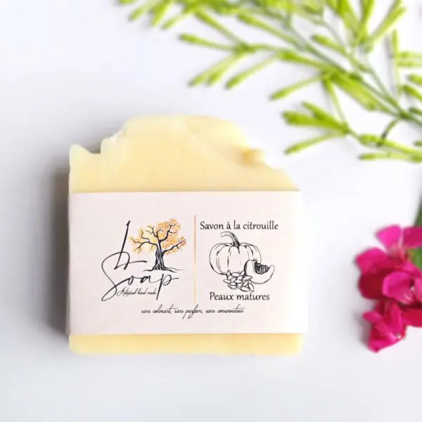 Savon L.soap citrouille et huile de pepin de courge 130g 