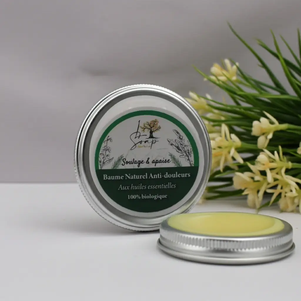 Baume anti-douleurs L.soap aux huiles essentielles 40g