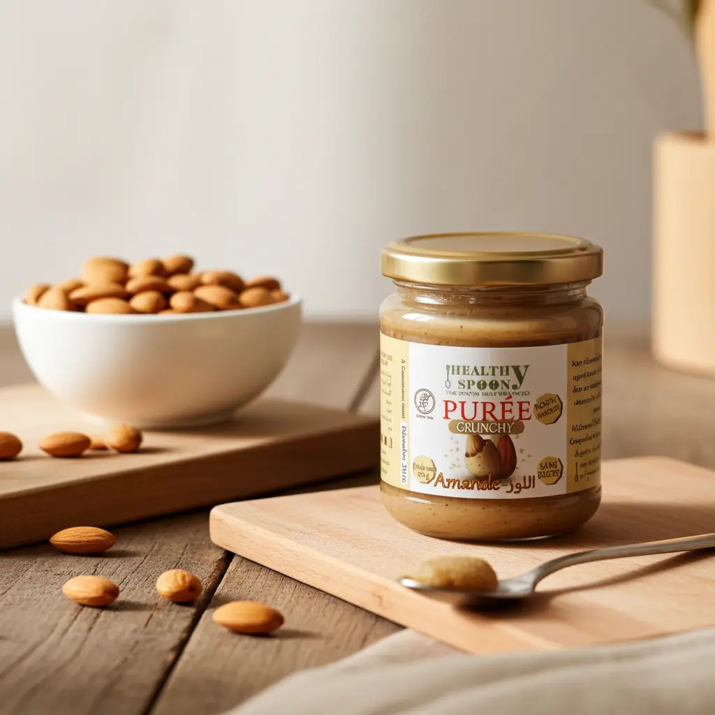 Purée d'Amande  CRUNCHY  Healthy Spoon 180g