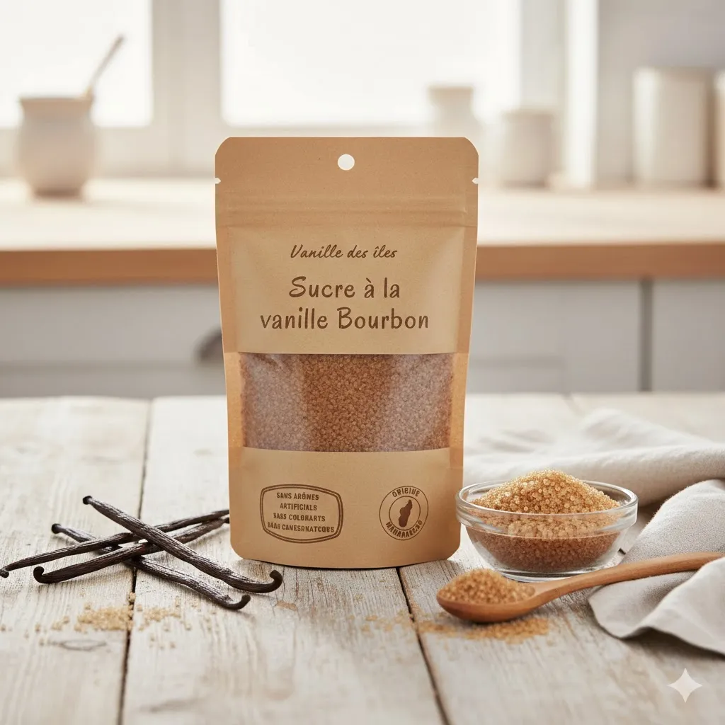 Vanille des îles Sucre à la vanille Bourbon  125g