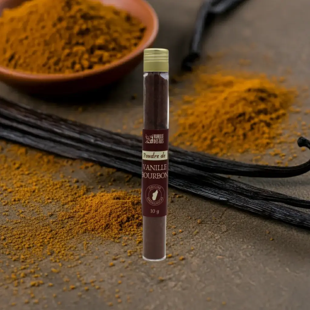 Vanille des îles Poudre de vanille Bourbon 10g 