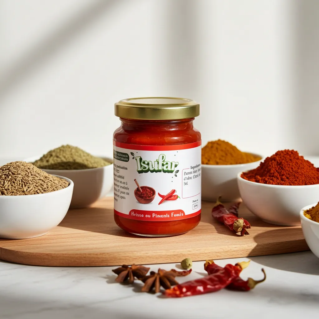 Harissa au piment Fumé  ISUFAR 180g