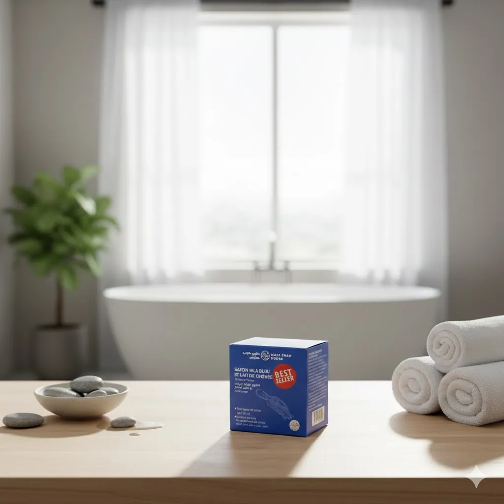 Savon Méri soap house  nila bleu et lait de chèvre 100g