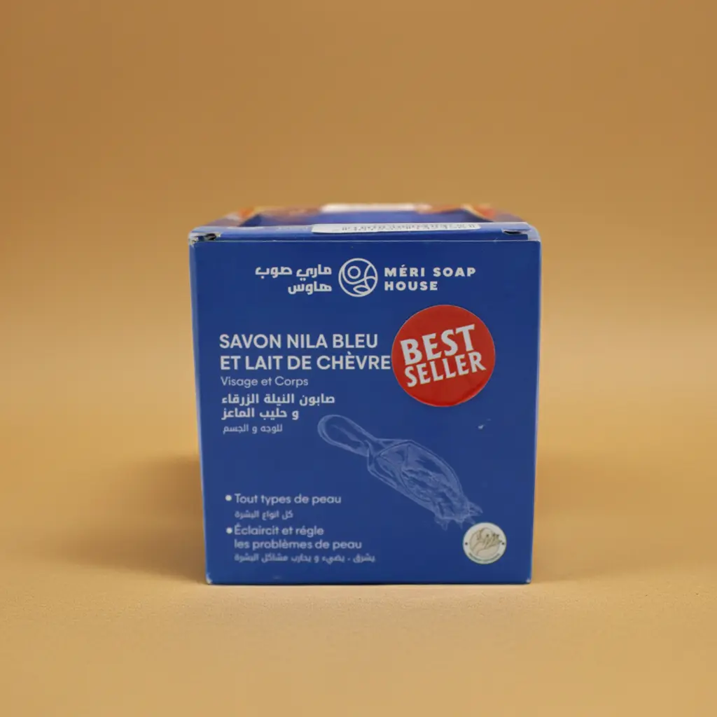 Savon Méri soap house  nila bleu et lait de chèvre 100g