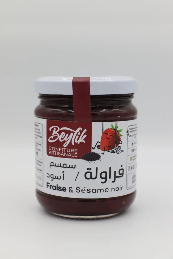 Confiture Fraise et Sésame noir Beylik