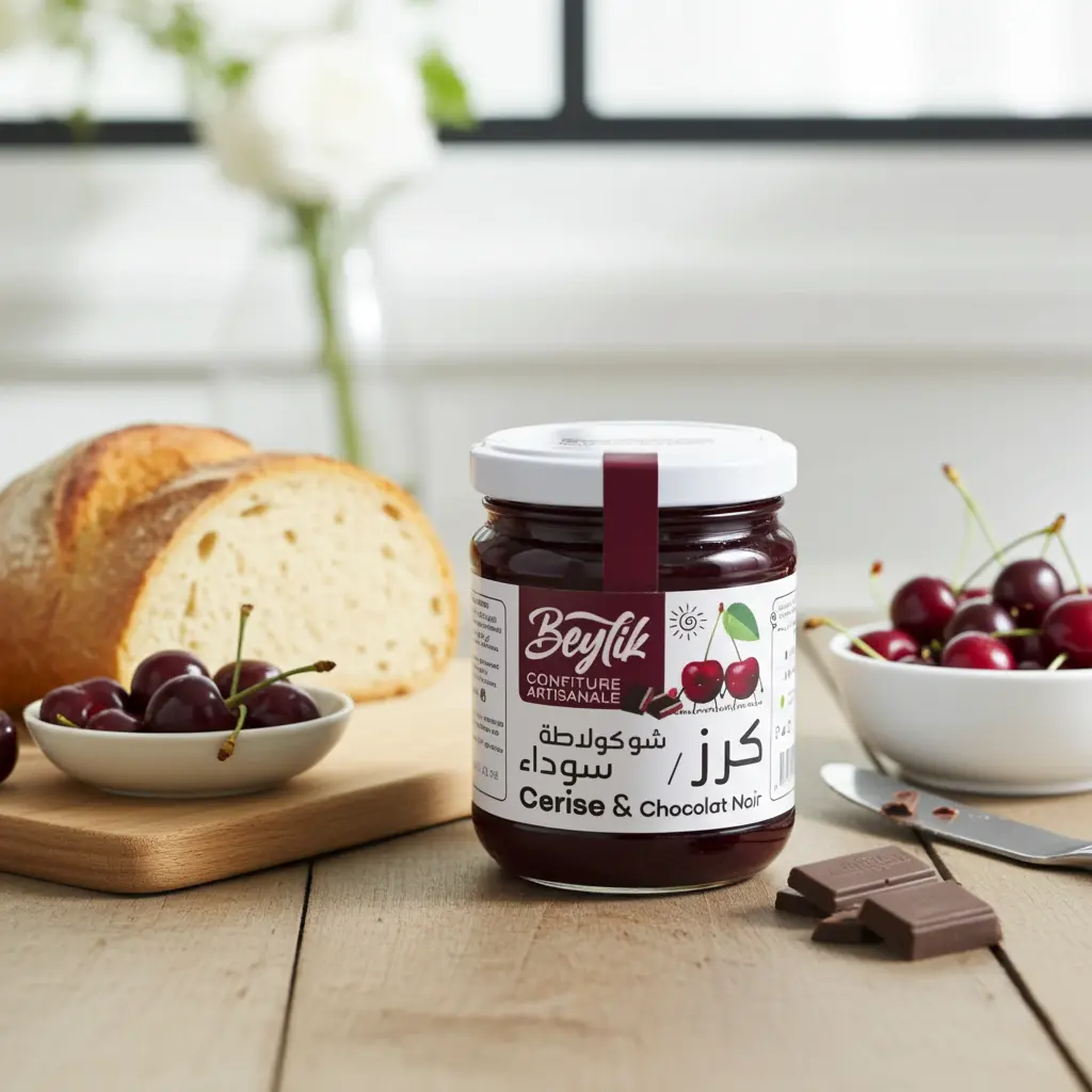 Confiture Beylik Cerise et Chocolat noir 220g