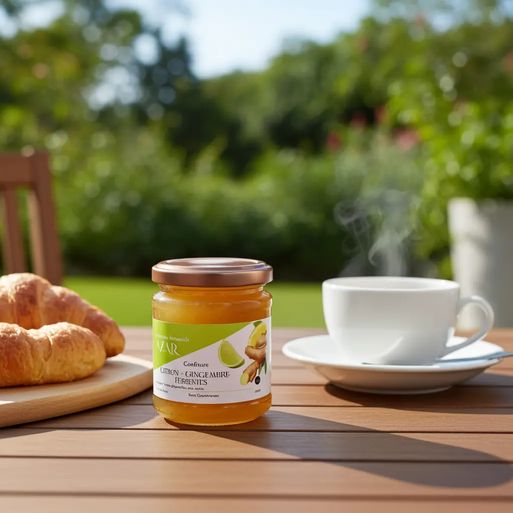 Confiture AZAR Citron Gingembre fermentés 230g