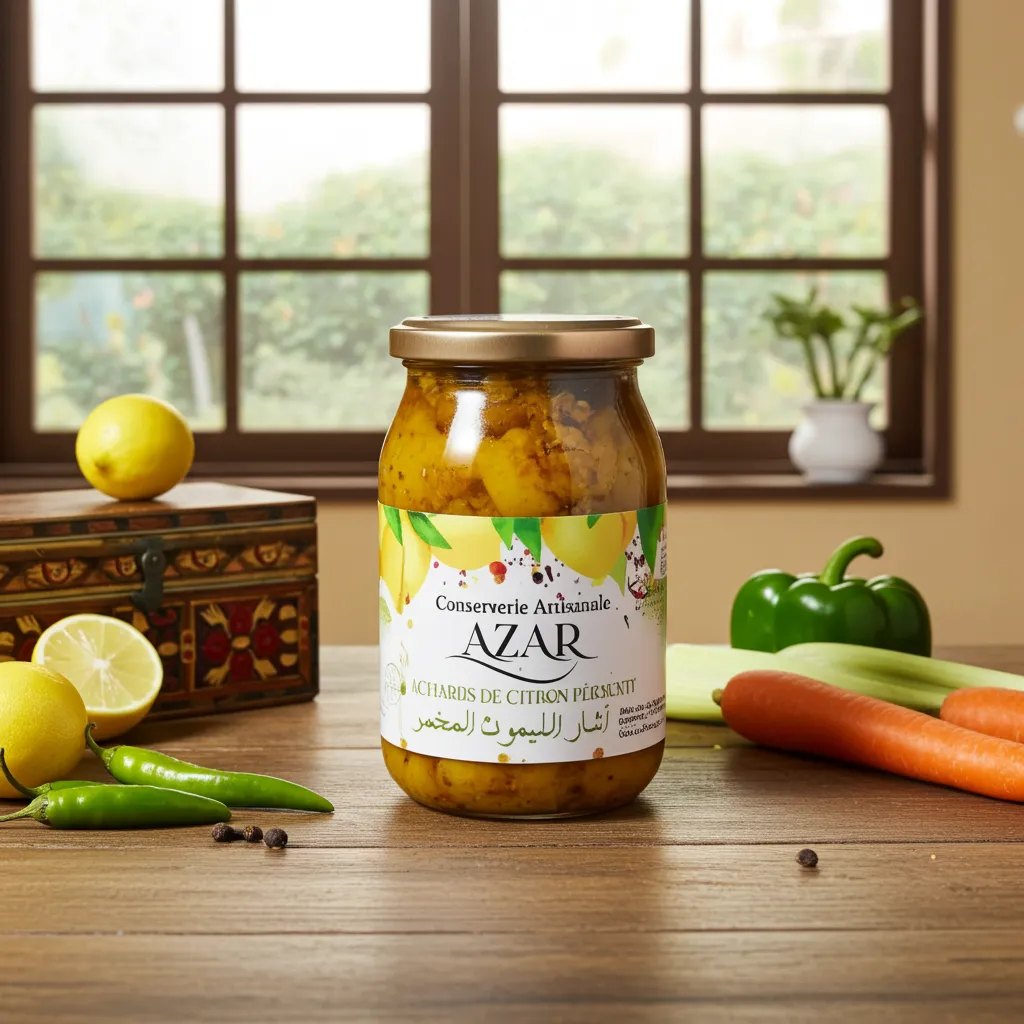 Lacto-fermontés AZAR Achards de Citron 300g