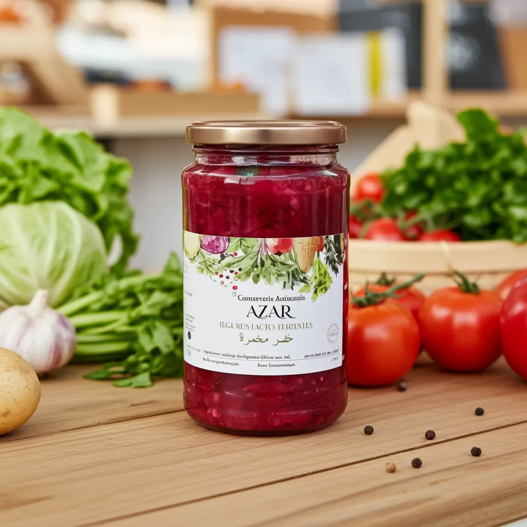 Lacto-fermentés  AZAR mélanges de légumes 735g