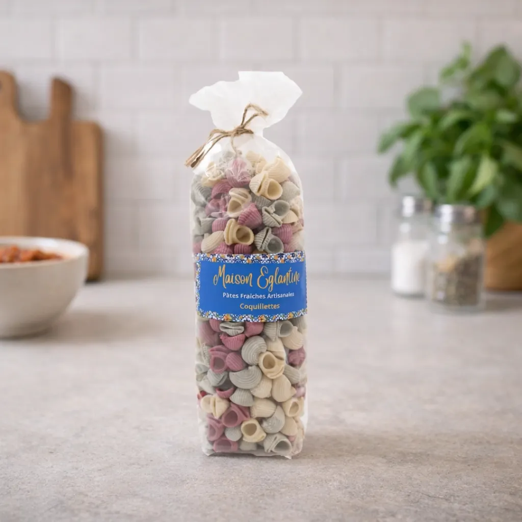 Pâtes Fraîches coquillettes Maison Eglantine 320g