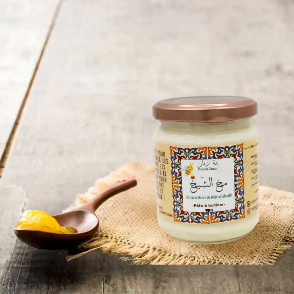 Smen Horr & Miel D'abeille Traditionnel (Mokh chikh) Bennet Zman 190g