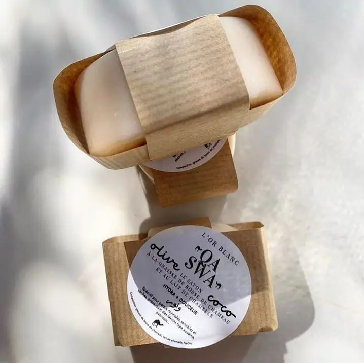Savon L'or blanc Hydratation intense  Qaswa  (Grand)