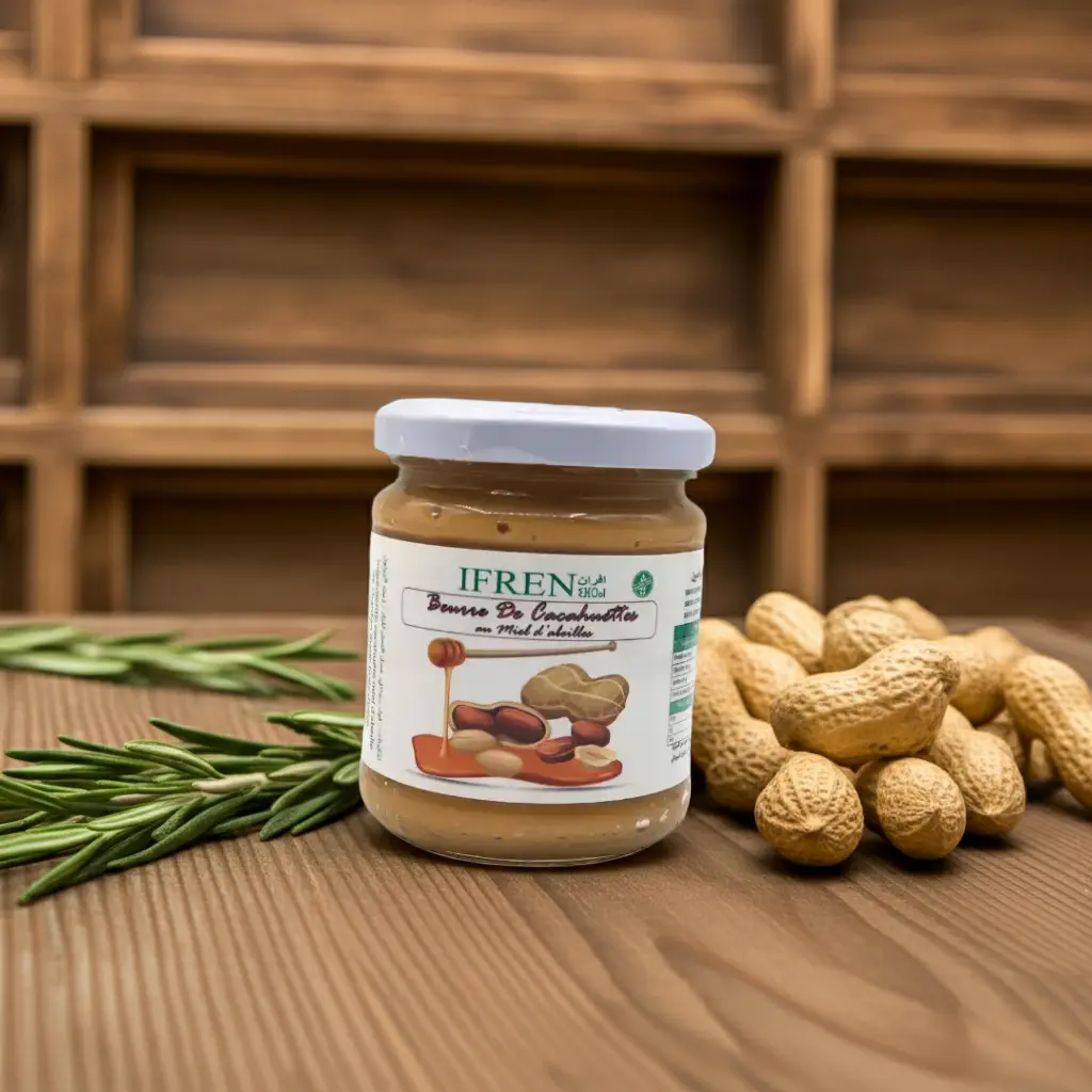 Pâte a Tartiner-Ifren Beurre De Cacahuètes Aux Miel D'abeilles 200g