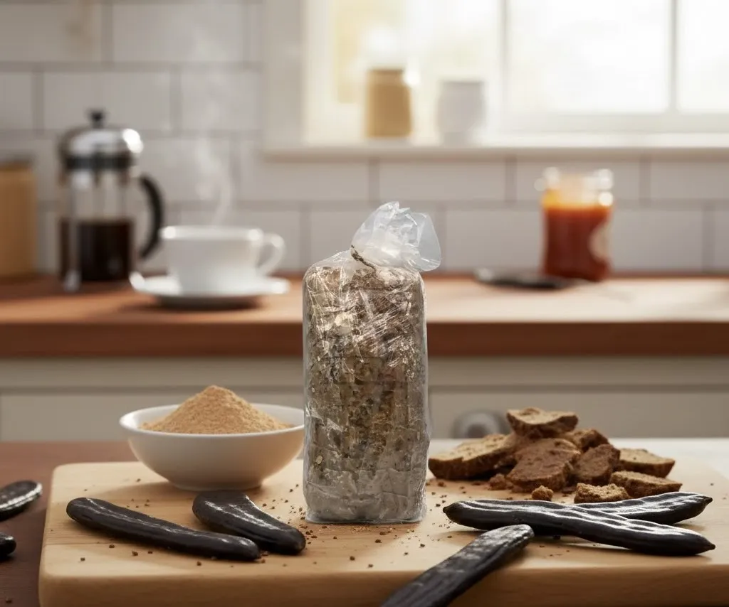 Pain au levain au Caroube