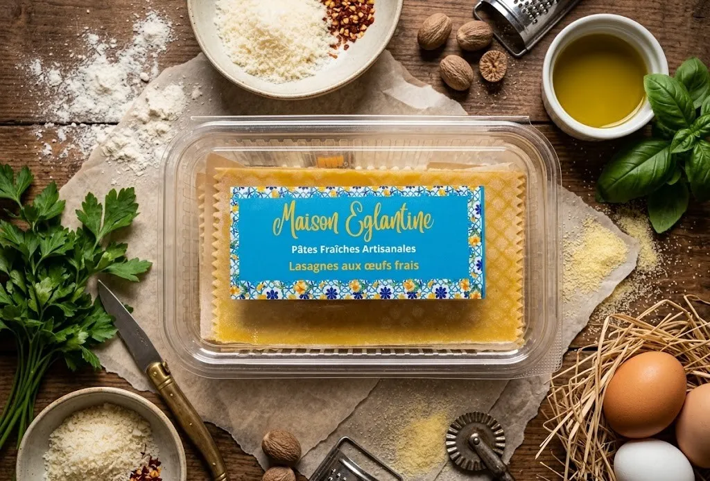 Lasagnes aux oeufs frais MAISON EGLANTINE 320g