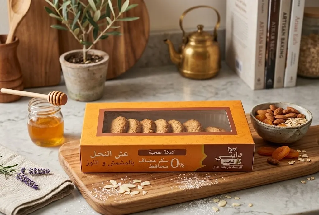 Nid D'abeille Au Abricot et Amandes Noir Deity Cake