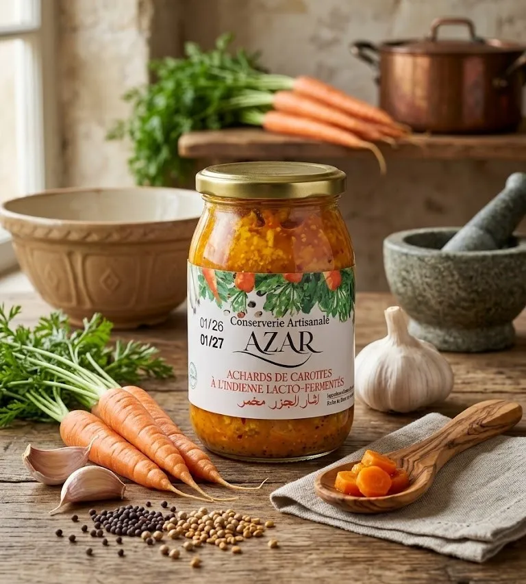 Lacto-fermontés AZAR Achard De Carotte