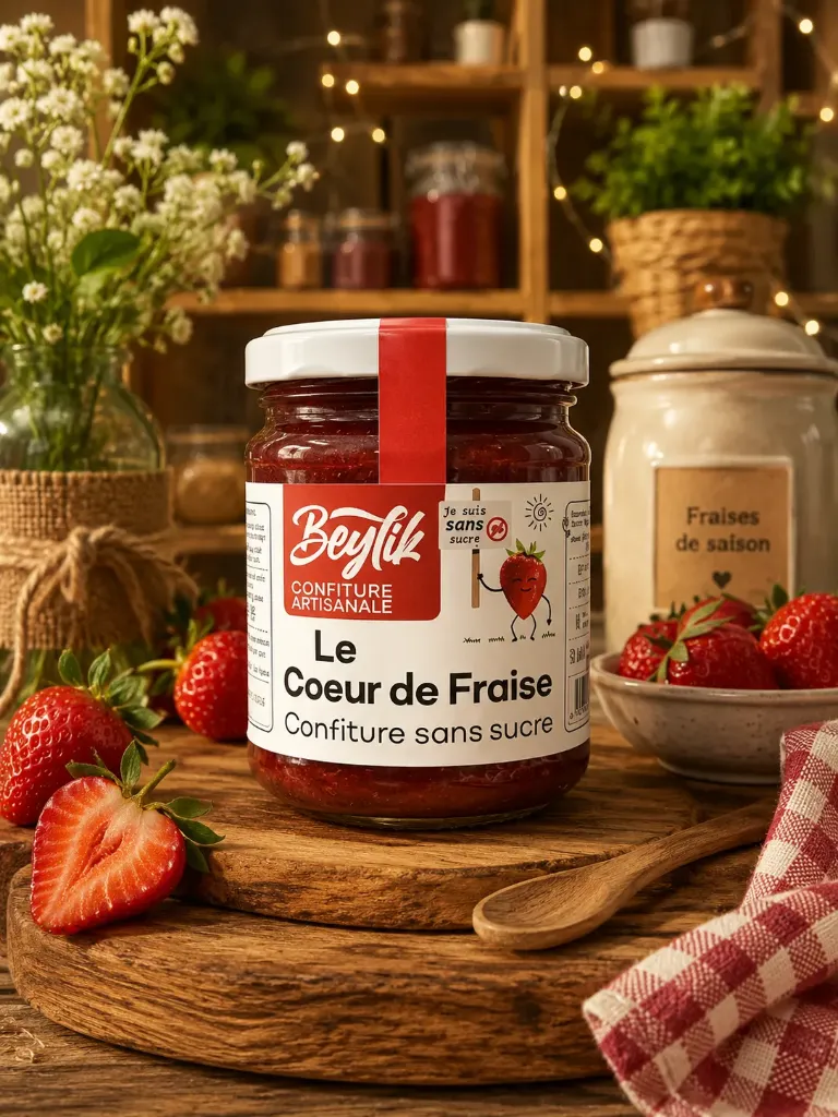 Confiture Beylik Fraise Sans Sucre 220g