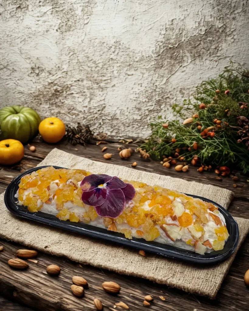 Gâteau de fromage chévre Noix Abricot MK