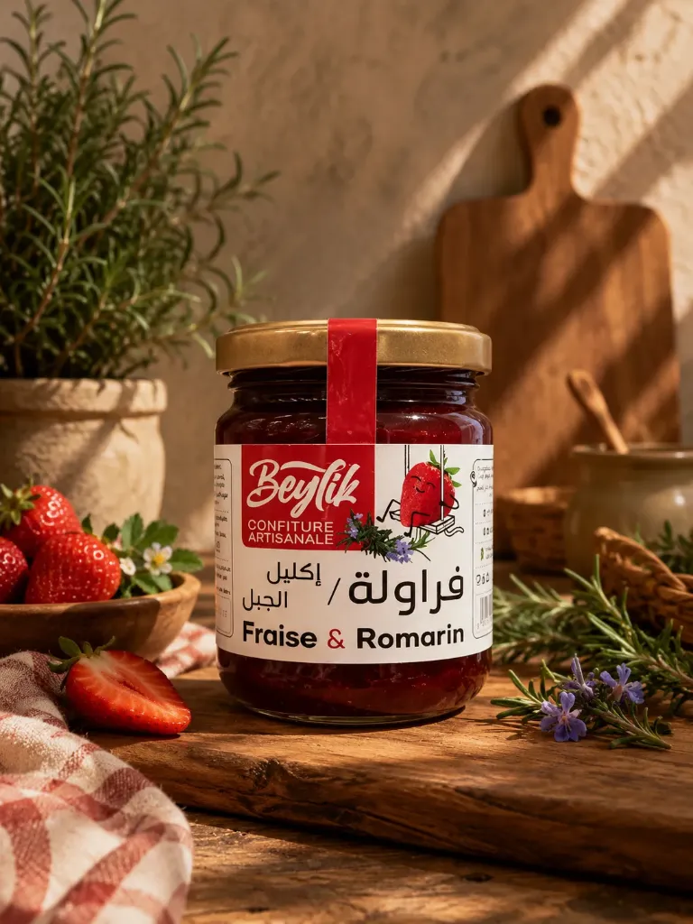 Confiture Beylik Fraise Romarin 220g