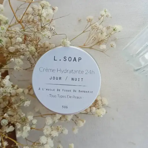 Crème hydratante 24h L.Soap