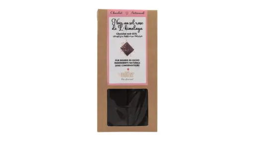 Chocolat Noir au sel rose de L'himalaya Mutter