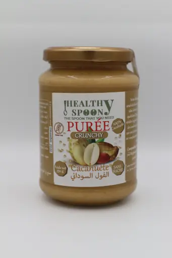 Purée de Cacahuète CRUNCHY  Healthy Spoon