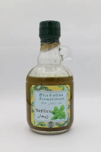 Huile aromatisée de basilic Le Manoire