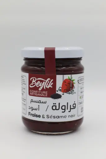 Confiture Fraise et Sésame noir Beylik